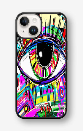 iPhone 14 Plus Hard Case – Abstract Eye - View 1