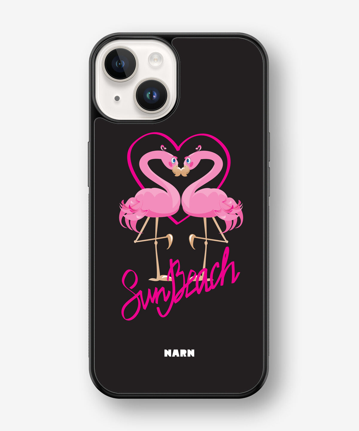 iPhone 14 Plus Hard Case – Beach Flamingo - View 1