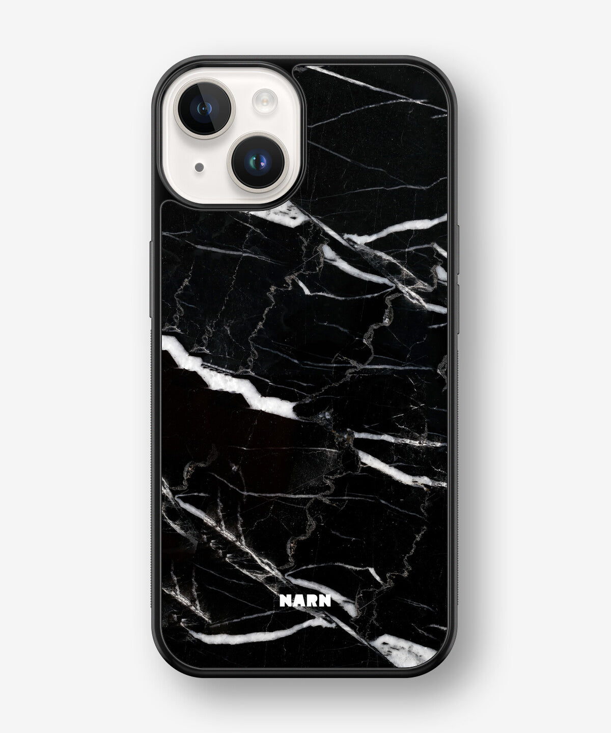 iPhone 14 Plus Hard Case – Black Marble - View 1