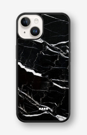 iPhone 14 Plus Hard Case – Black Marble - View 1