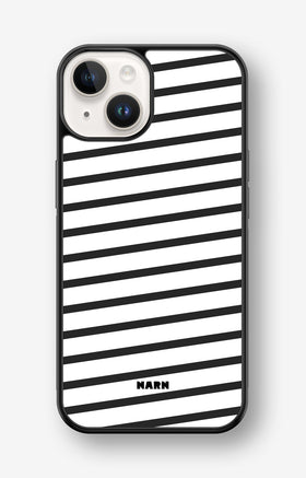 iPhone 14 Plus Hard Case – Black Stripes - View 1