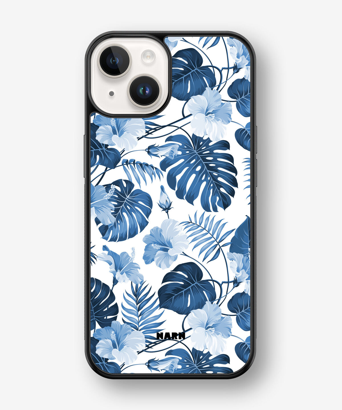 iPhone 14 Plus Hard Case – Blue Tropics - View 1