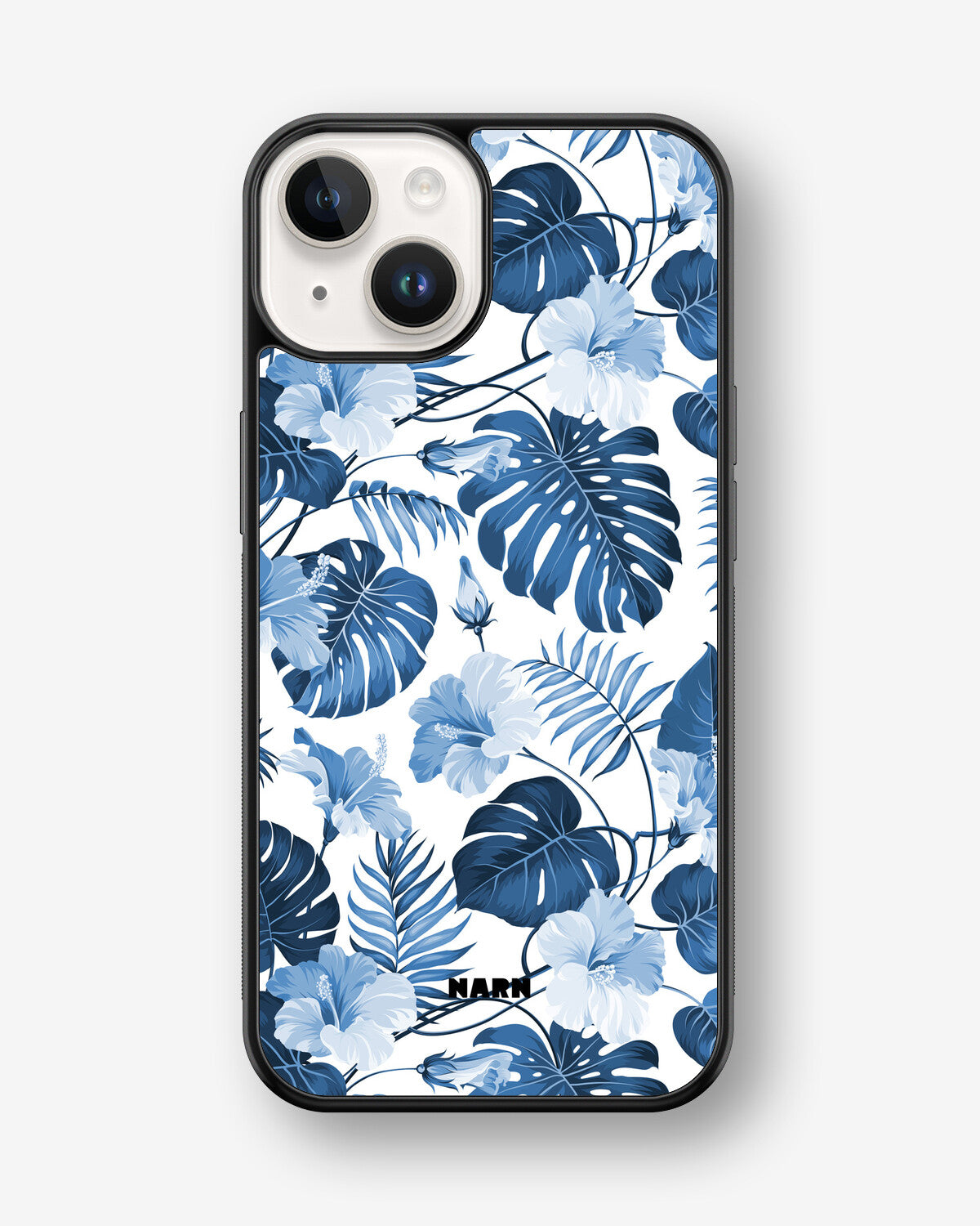 iPhone 14 Plus Hard Case – Blue Tropics - View 1
