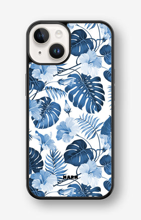 iPhone 14 Plus Hard Case – Blue Tropics - View 1