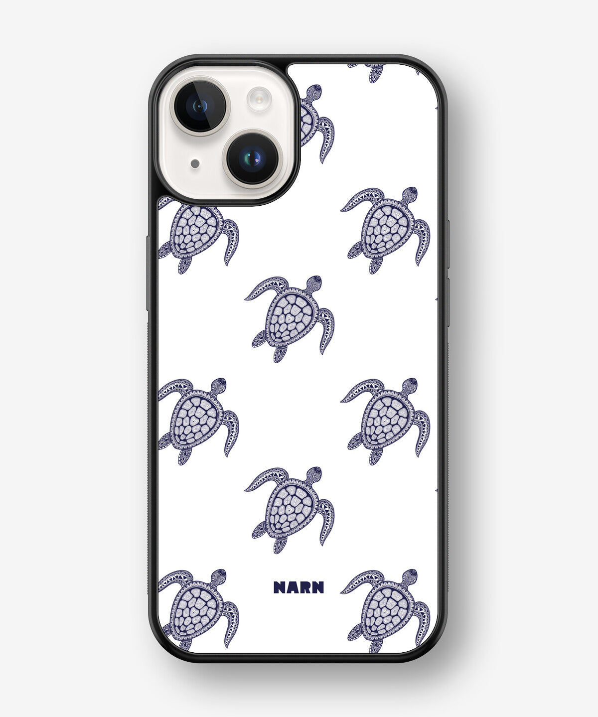 iPhone 14 Plus Hard Case – Blue Turtles - View 1