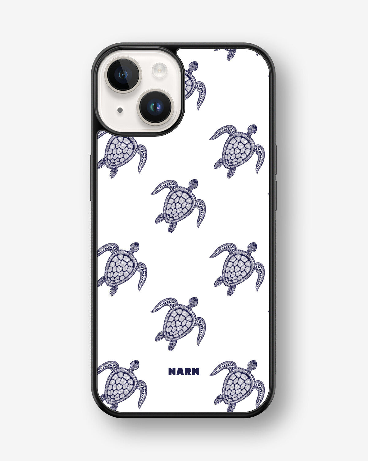 iPhone 14 Plus Hard Case – Blue Turtles - View 1