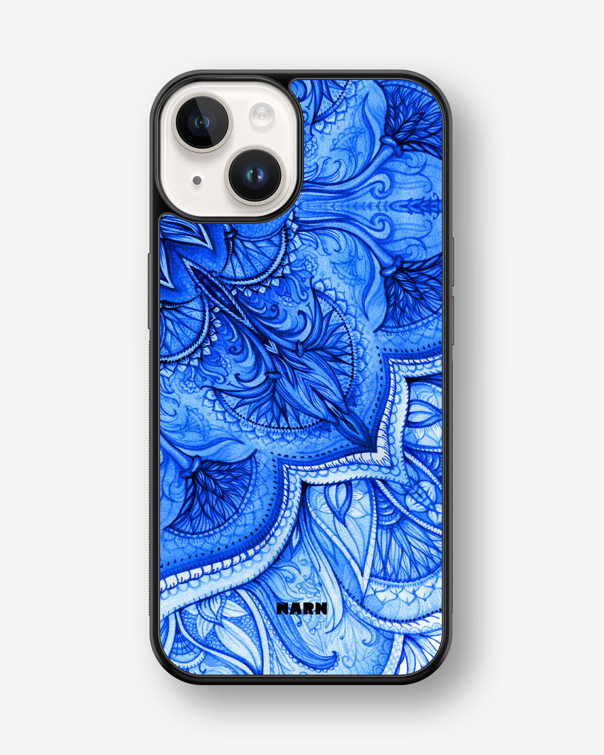 iPhone 14 Plus Hard Case – Blue Vintage - View 1