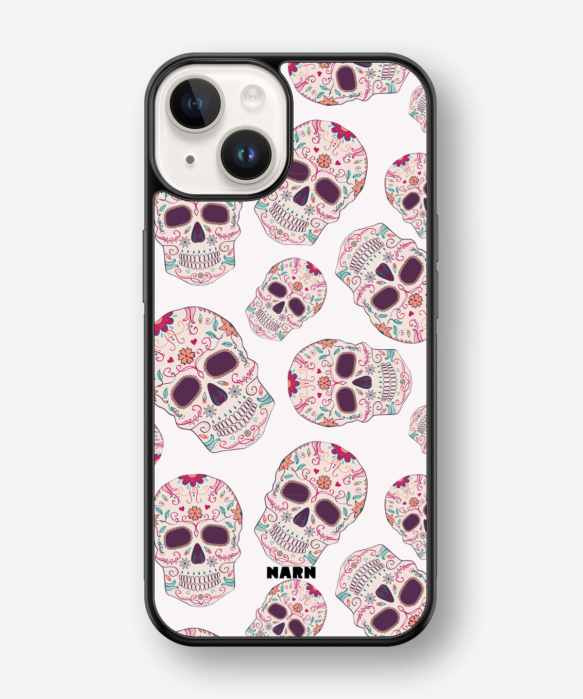iPhone 14 Plus Hard Case – Calavera Skulls - View 1