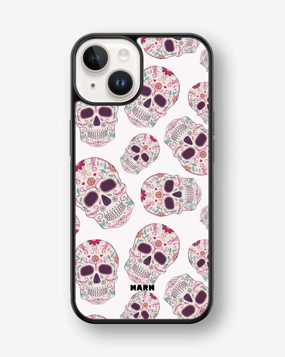 iPhone 14 Plus Hard Case – Calavera Skulls - View 1
