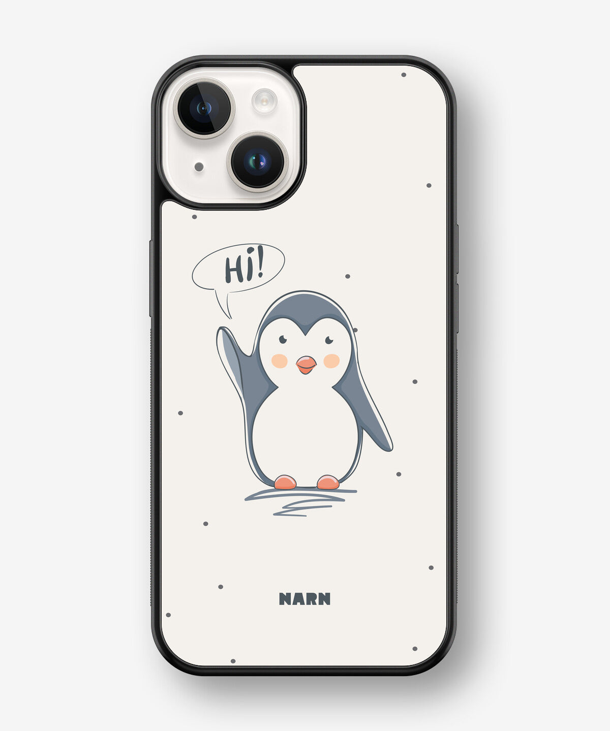 iPhone 14 Plus Hard Case – Cute Penguin - View 1
