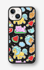 iPhone 14 Plus Hard Case – Cute Stickers - View 1