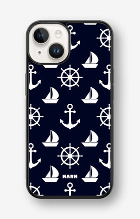 iPhone 14 Plus Hard Case – Deep Blue Voyage - View 1