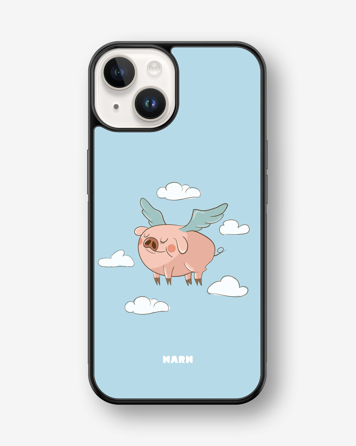 iPhone 14 Plus Hard Case – Dreamy Pig - View 1