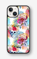 iPhone 14 Plus Hard Case – Flowered Skulls - View 1