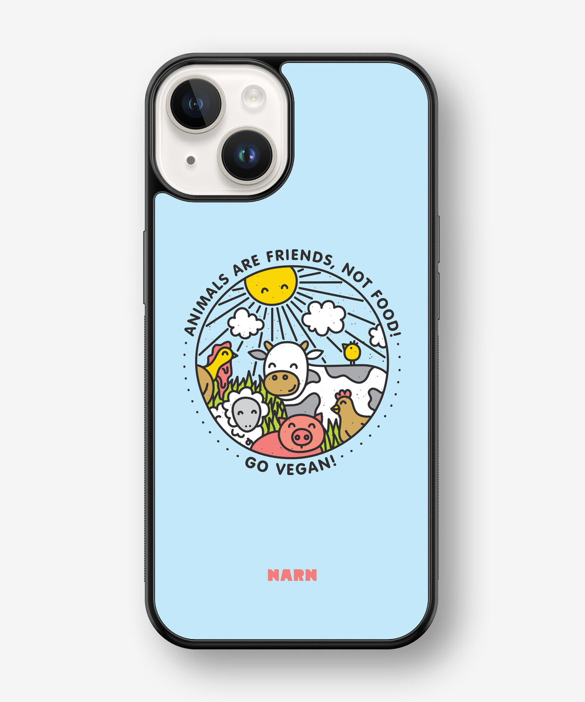 iPhone 14 Plus Hard Case – Friends, Not Food - View 1