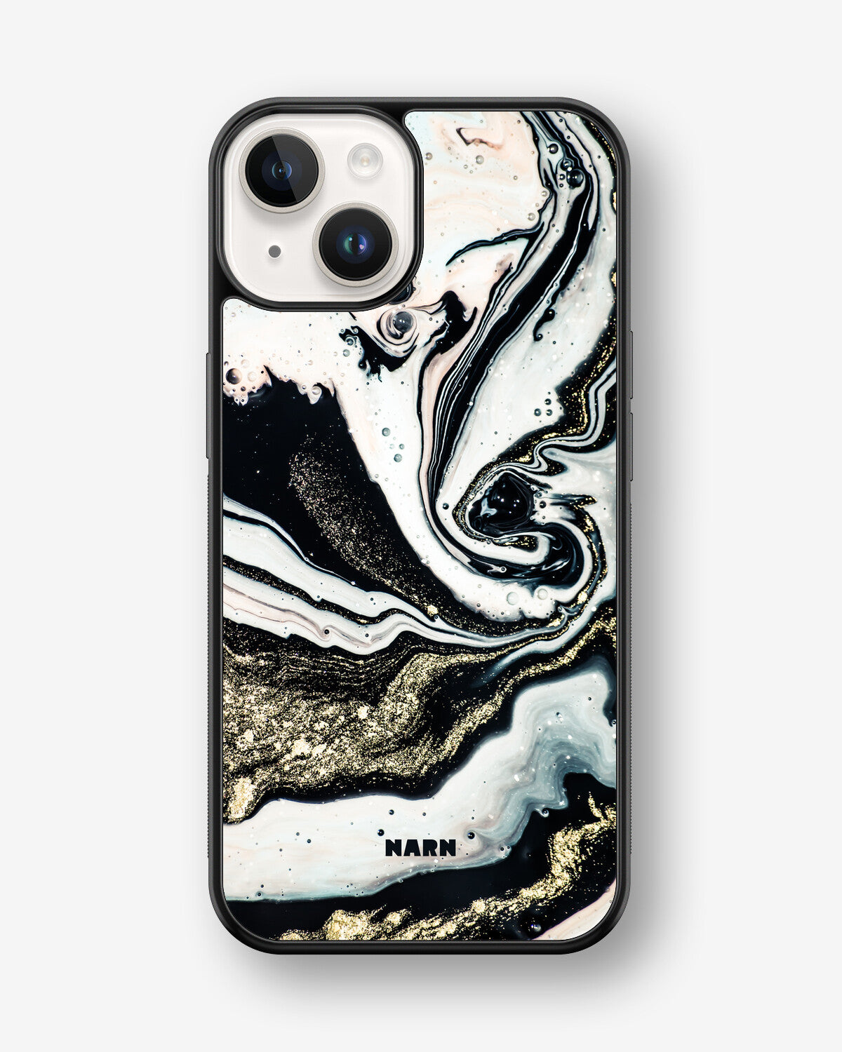iPhone 14 Plus Hard Case – Golden Swirl - View 1