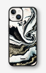 iPhone 14 Plus Hard Case – Golden Swirl - View 1