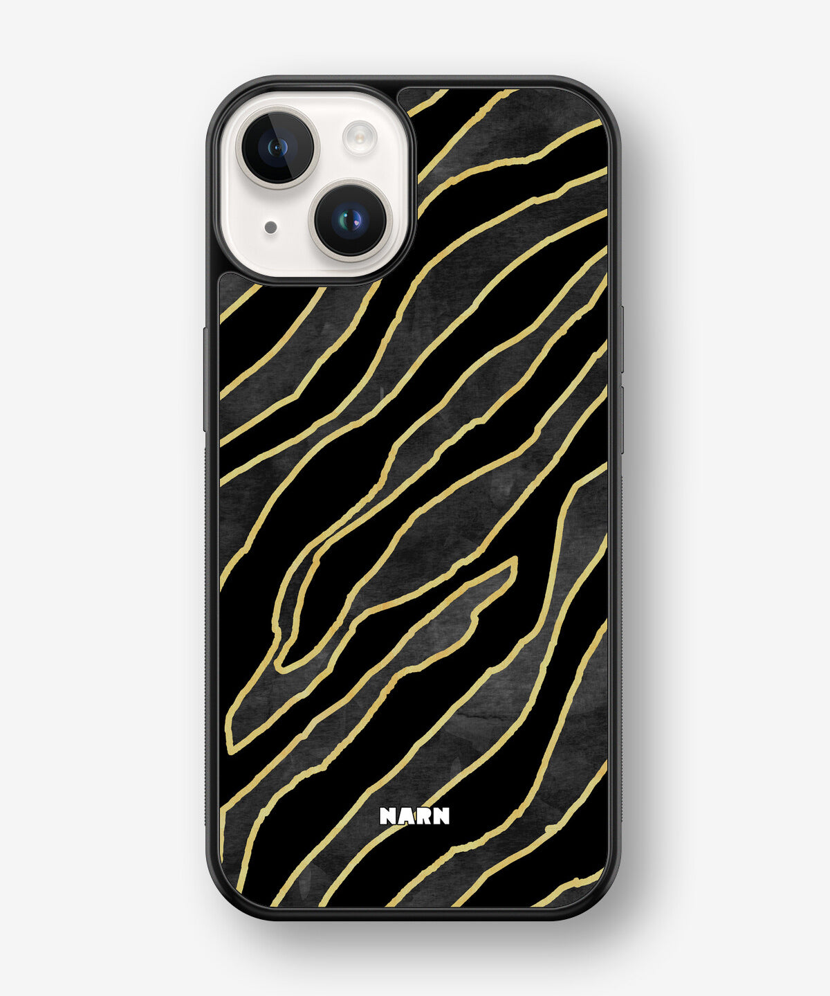 iPhone 14 Plus Hard Case – Golden Zebra - View 1