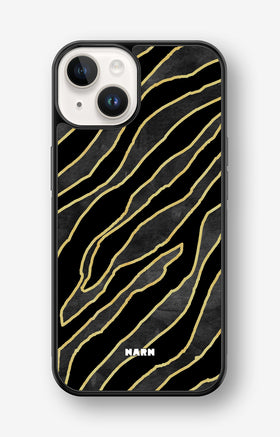 iPhone 14 Plus Hard Case – Golden Zebra - View 1