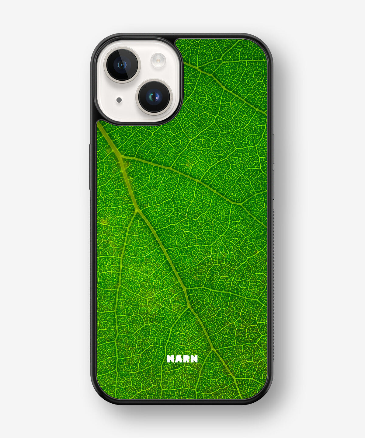 iPhone 14 Plus Hard Case – Green Leafy - View 1