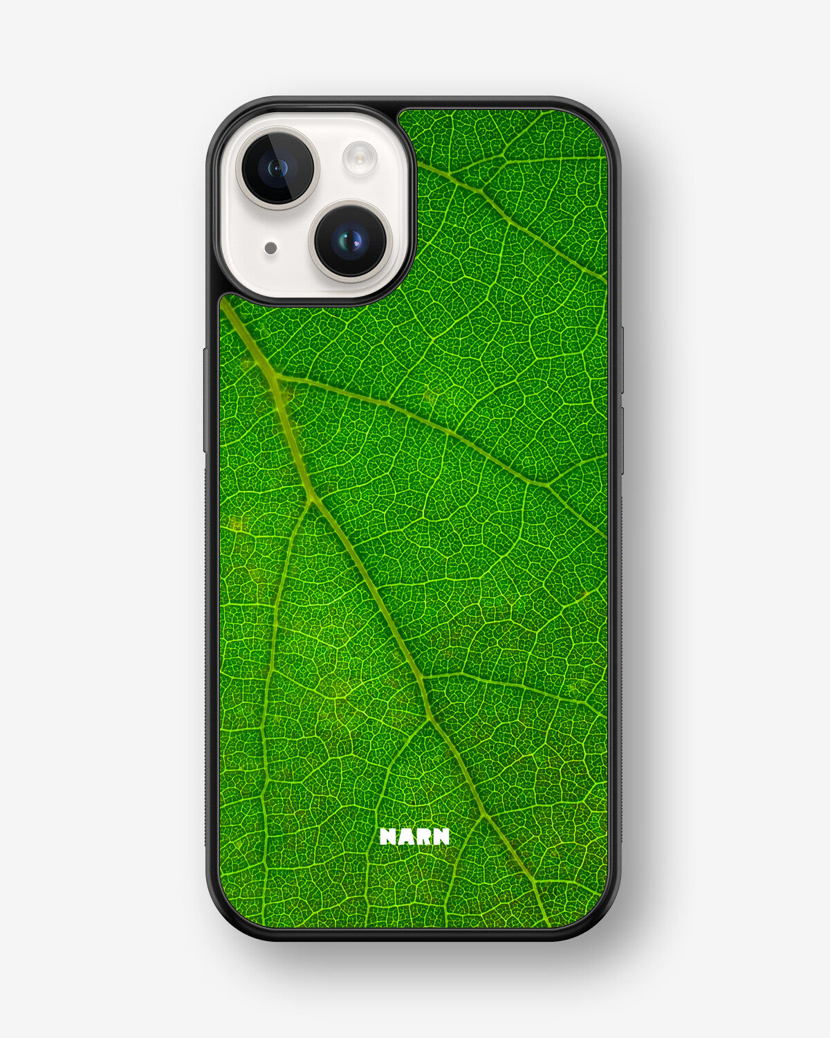iPhone 14 Plus Hard Case – Green Leafy - View 1