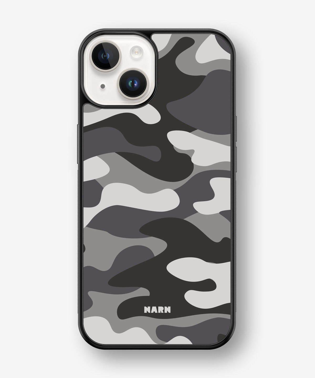iPhone 14 Plus Hard Case – Grey Camo - View 1