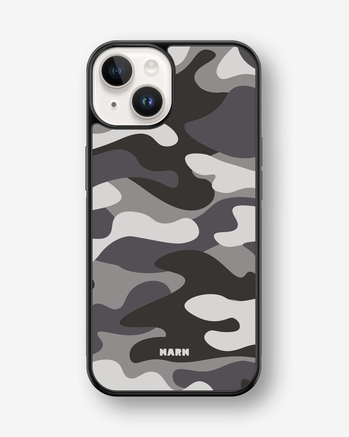iPhone 14 Plus Hard Case – Grey Camo - View 1