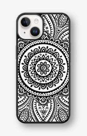 iPhone 14 Plus Hard Case – Henna Mandala - View 1