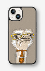 iPhone 14 Plus Hard Case – Hipster Ostrich - View 1