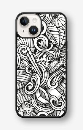 iPhone 14 Plus Hard Case – Japanese Pattern - View 1