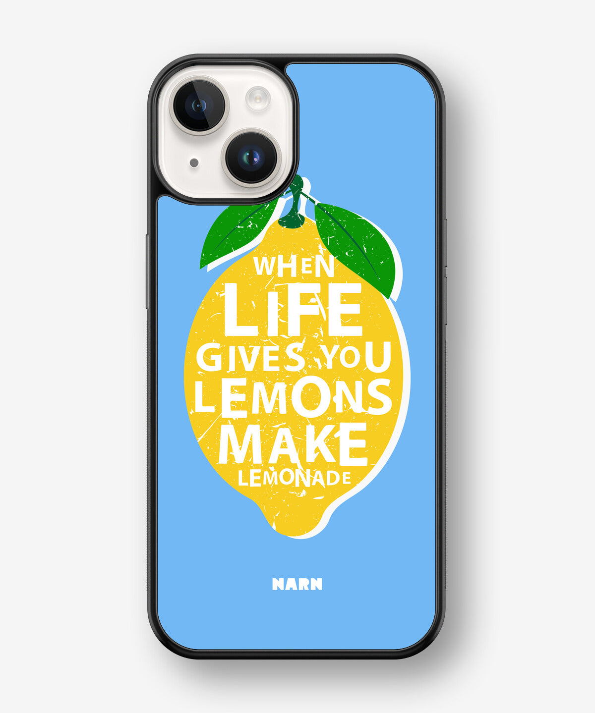 iPhone 14 Plus Hard Case – Lemon Quote - View 1