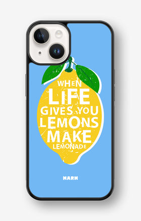 iPhone 14 Plus Hard Case – Lemon Quote - View 1