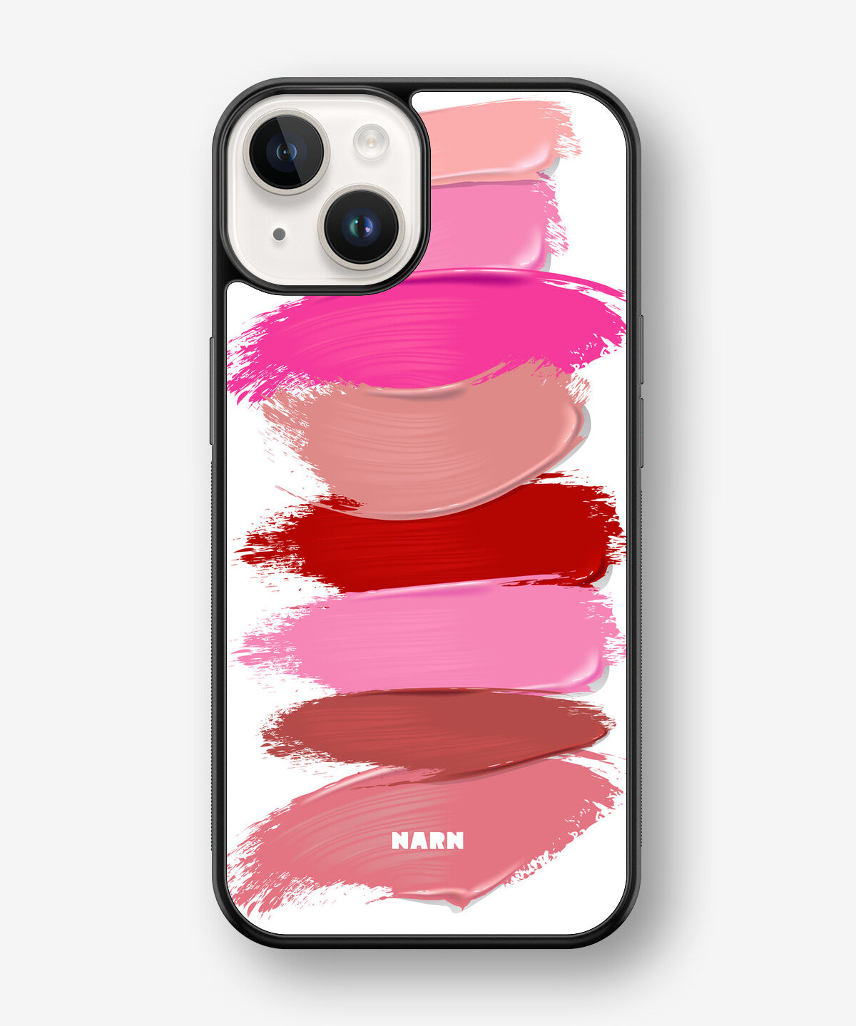 iPhone 14 Plus Hard Case – Lipstick Smears - View 1