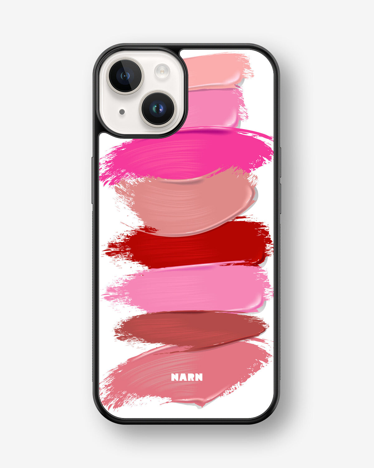 iPhone 14 Plus Hard Case – Lipstick Smears - View 1