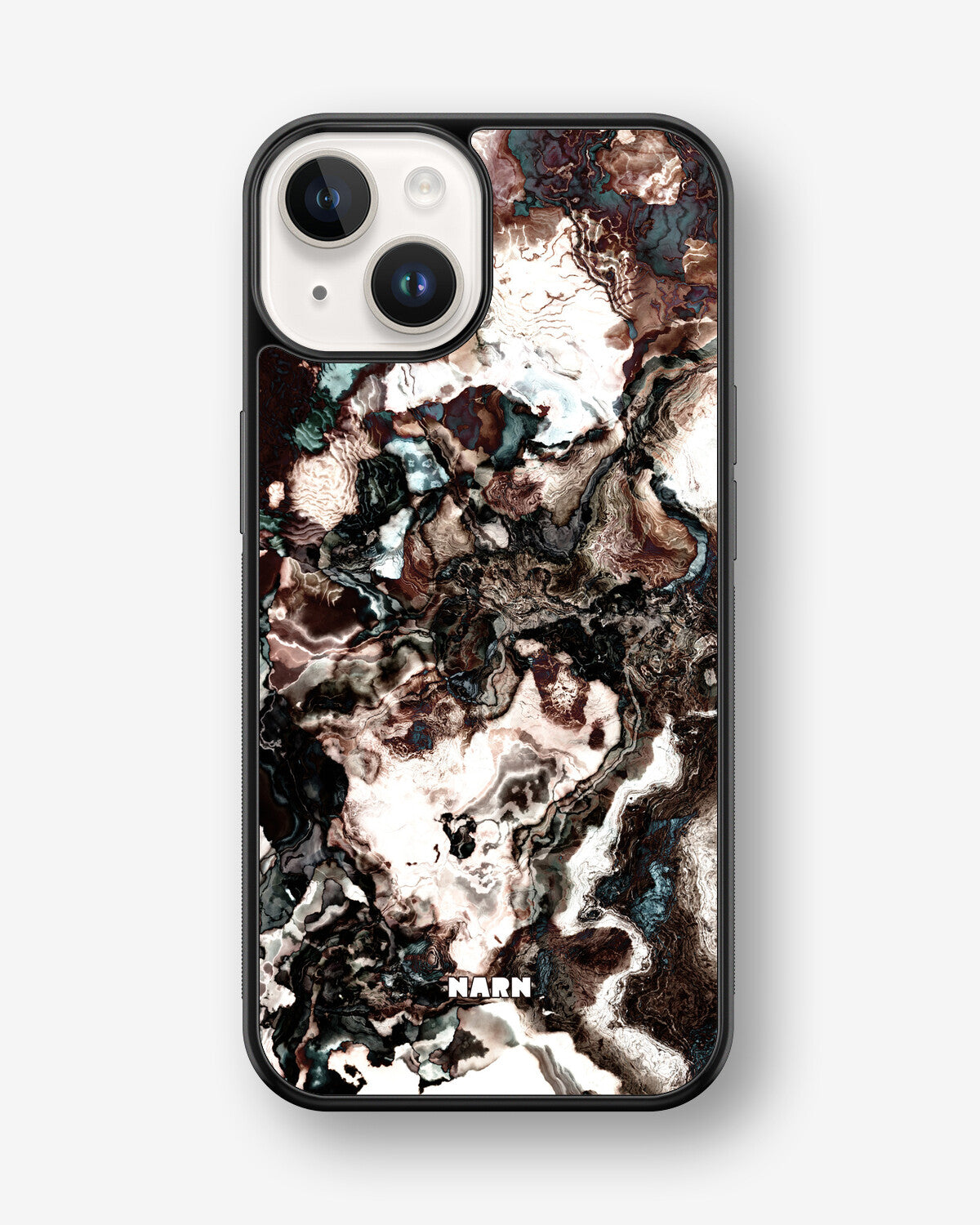 iPhone 14 Plus Hard Case – Marble Brown - View 1