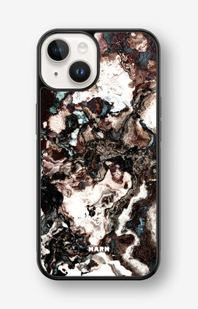 iPhone 14 Plus Hard Case – Marble Brown - View 1