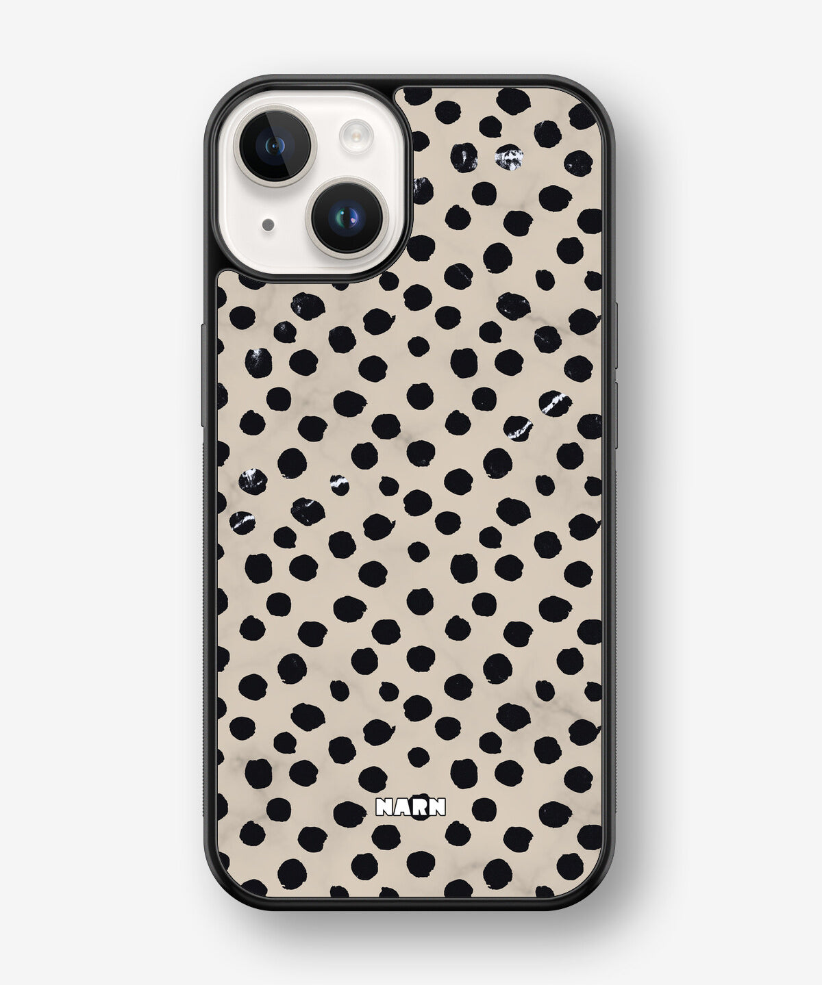 iPhone 14 Plus Hard Case – Marble Dots - View 1