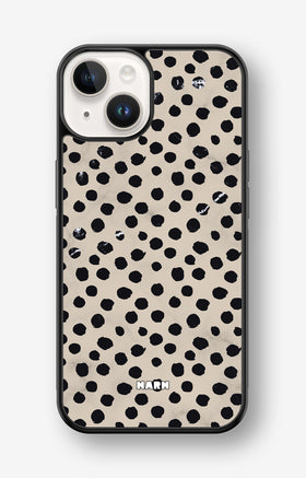iPhone 14 Plus Hard Case – Marble Dots - View 1