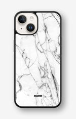 iPhone 14 Plus Hard Case – Milky Marble - View 1