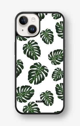iPhone 14 Plus Hard Case – Monstera Pattern - View 1