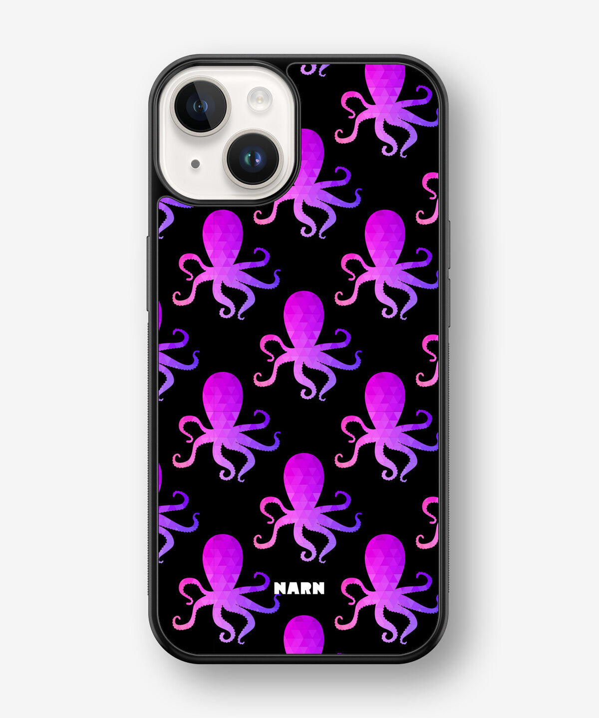 iPhone 14 Plus Hard Case – Octopus Pattern - View 1