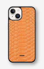 iPhone 14 Plus Hard Case – Orange Snake - View 1