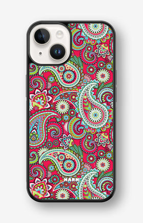 iPhone 14 Plus Hard Case – Paisley Paradise - View 1