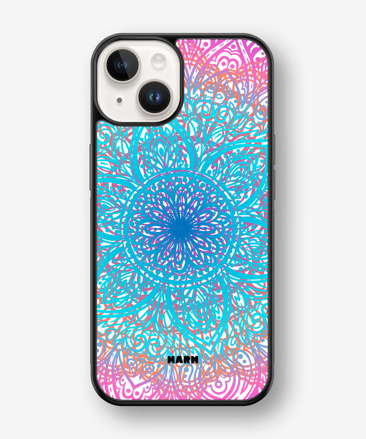 iPhone 14 Plus Hard Case – Pastel Mandala - View 1
