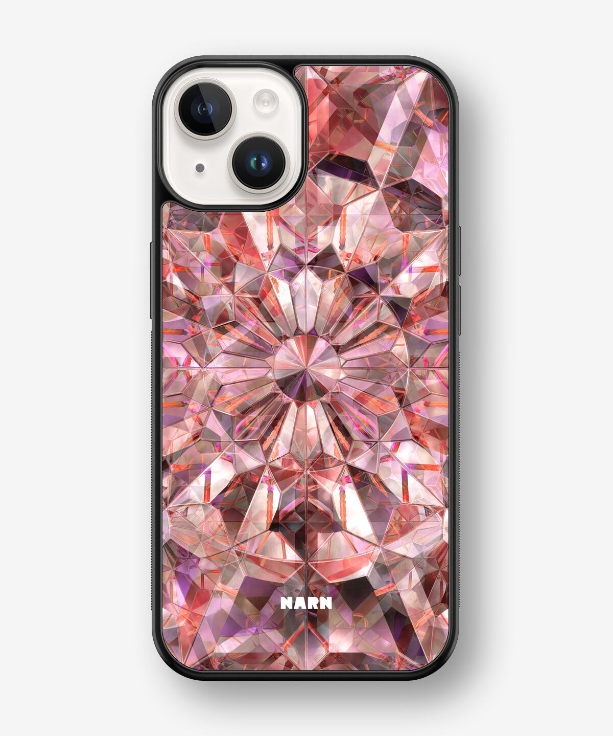 iPhone 14 Plus Hard Case – Pink Crystals - View 1