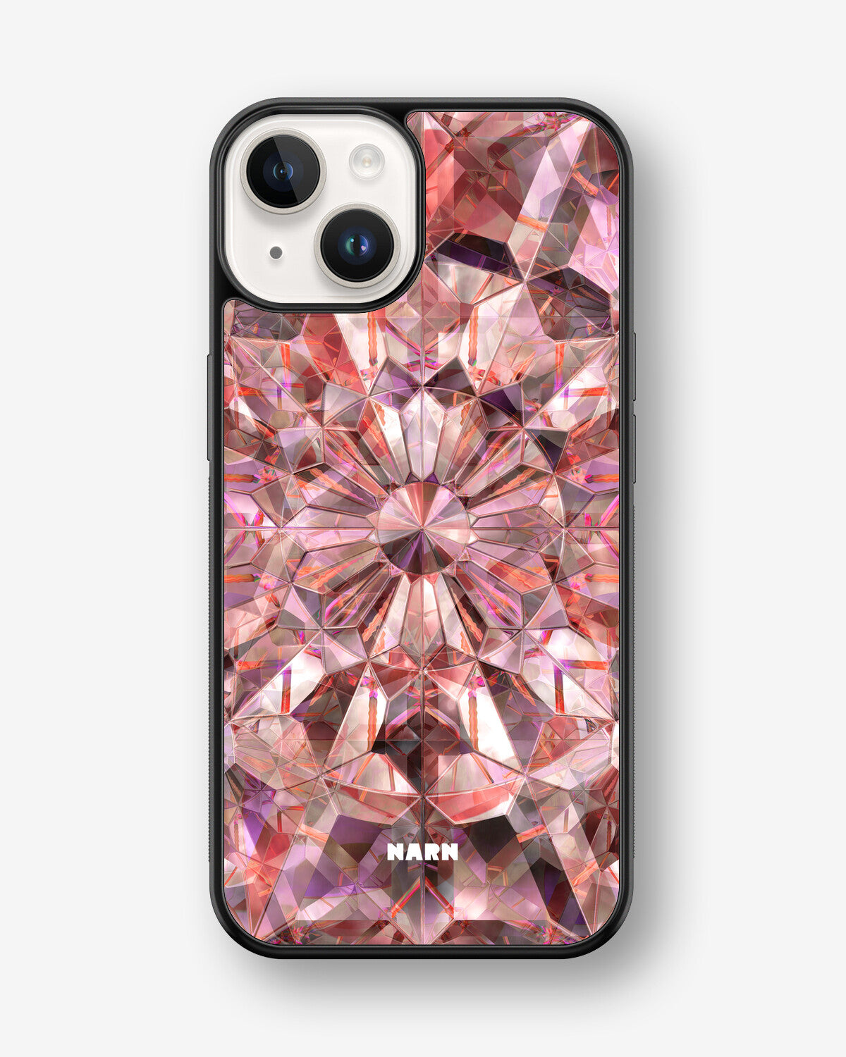 iPhone 14 Plus Hard Case – Pink Crystals - View 1