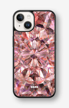 iPhone 14 Plus Hard Case – Pink Crystals - View 1