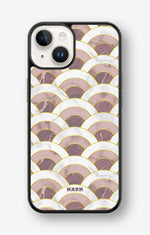 iPhone 14 Plus Hard Case – Pink Marble Waves - View 1