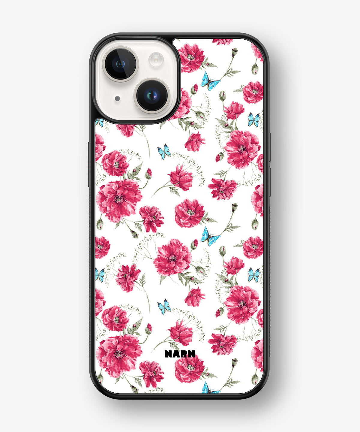 iPhone 14 Plus Hard Case – Poppies in Bloom - View 1