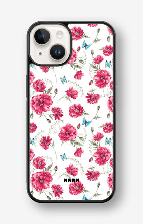 iPhone 14 Plus Hard Case – Poppies in Bloom - View 1